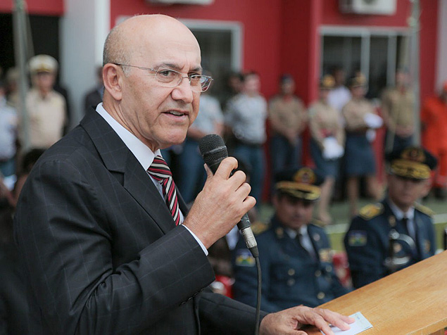 Confcio Moura, governador de Rondnia, durante evento