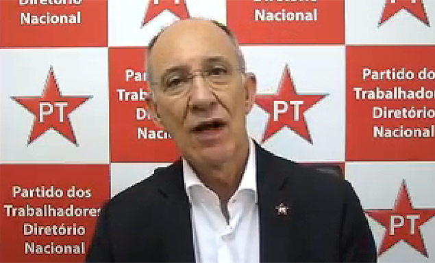 O presidente do PT, Rui Falcão