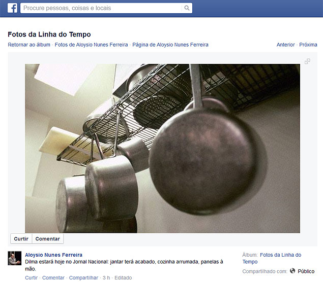Em rede social, o senador tucano Aloysio Nunes Ferreira estimula panelao contra Dilma