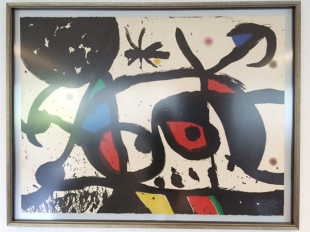 Quadro que seria de Miró, apreendido pela Polícia Federal 