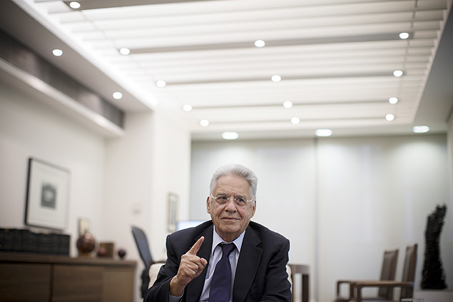 O ex-presidente FHC, 83, em seu escritrio, no iFHC (Instituto Fernando Henrique Cardoso)