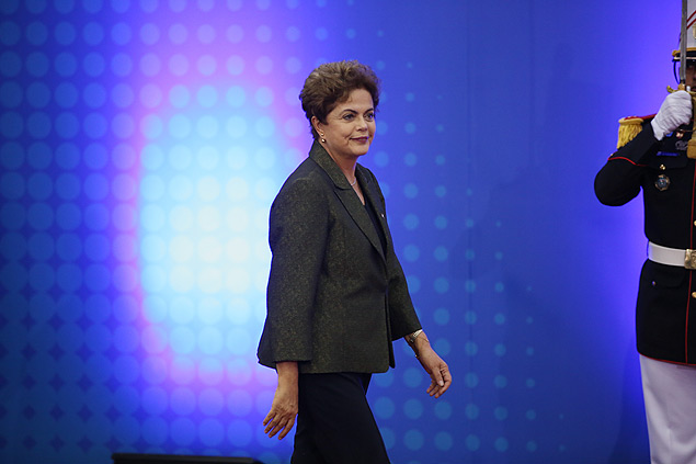 A presidente Dilma Rousseff durante a Cpula das Amricas, no Panam