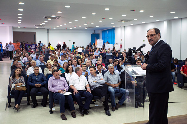 O governador do Rio Grande do Sul, Jos Ivo Sartori, durante evento realizado em abril