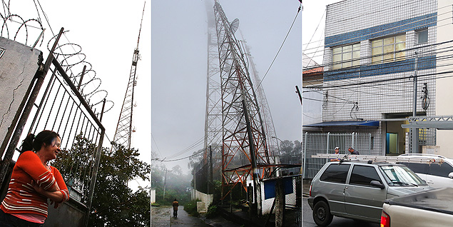 Casa que abriga rdio em So Jos dos Campos, antena em Mogi e casa que sedia o estdio, em SP