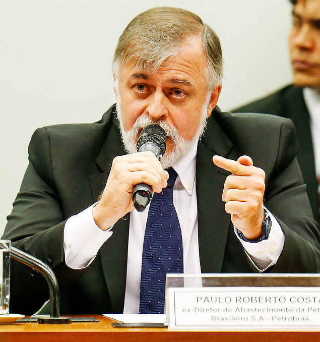 Paulo Roberto Costa, ex-diretor de abastecimento da Petrobras, durante depoimento na Cmara