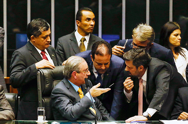O presidente da Cmara, Eduardo Cunha (PMDB-RJ), durante sesso em Braslia 