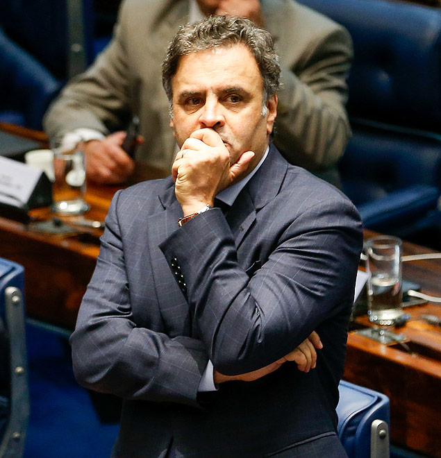 Acio Neves (PSDB-MG) em sesso do Senado nesta semana