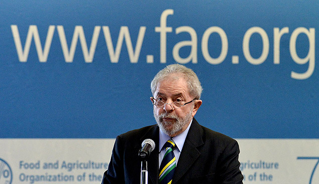 O ex-presidente Lula em evento na Itlia h uma semana