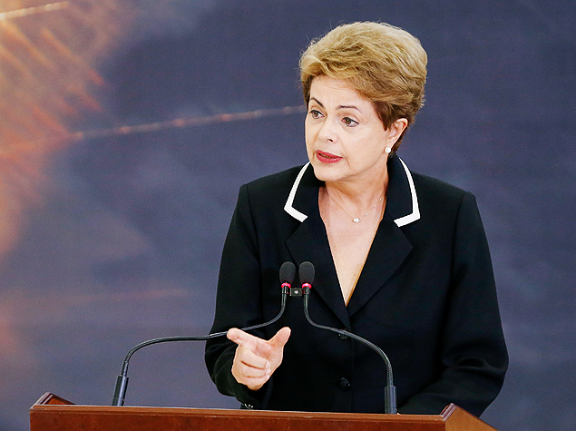 A oresidente Dilma Rousseff durante cerimnia de lanamento do Plano Nacional de Exportaes