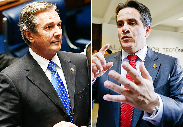 Os senadores Fernando Collor (PTB-AL) e Ciro Nogueira (PI), alvos da PF na Operao Politeia
