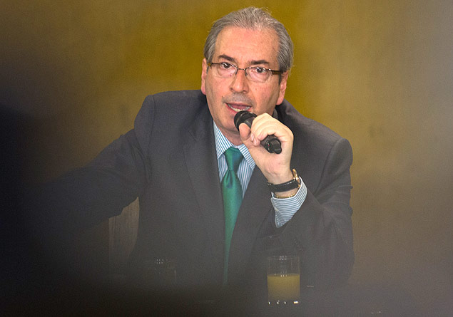O presidente da Cmara, Eduardo Cunha (PMDB-RJ), no dia em que foi acusado de receber propina