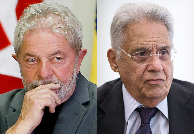 O ex-presidente Lula, do PT, e o ex-presidente Fernando Henrique, do PSDB