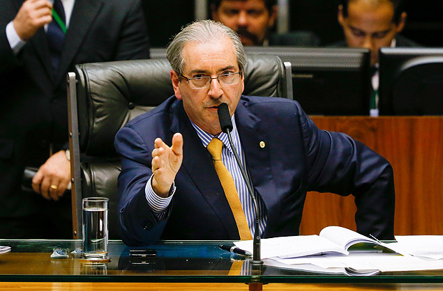 O presidente da Cmara dos Deputados, Eduardo Cunha (PMDB-RJ), em sesso plenria