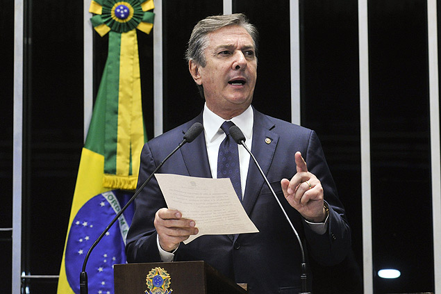 O senador e ex-presidente da Repblica, Fernando Collor de Mello (PTB-AL)
