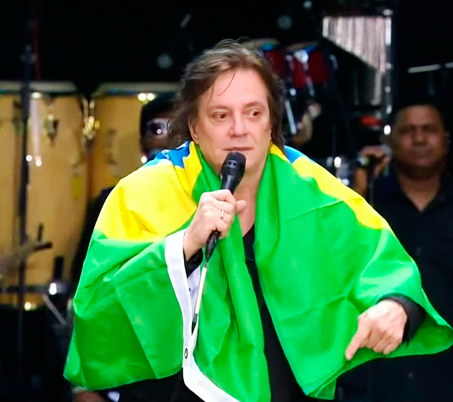Fbio Jnior puxa coro contra Dilma no Brazilian Day