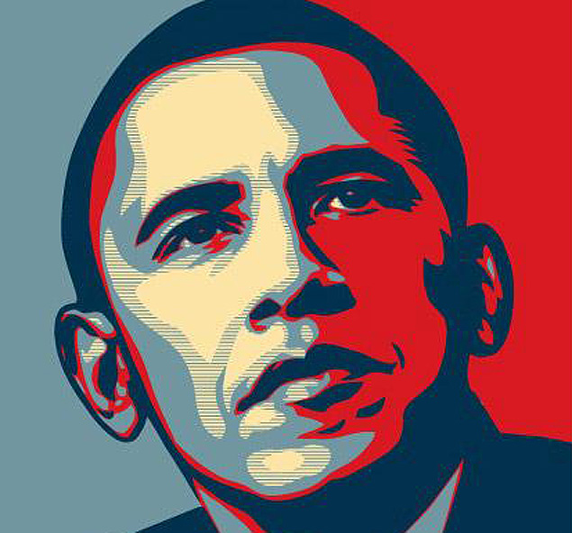 Folheto de campanha de Obama em 2008