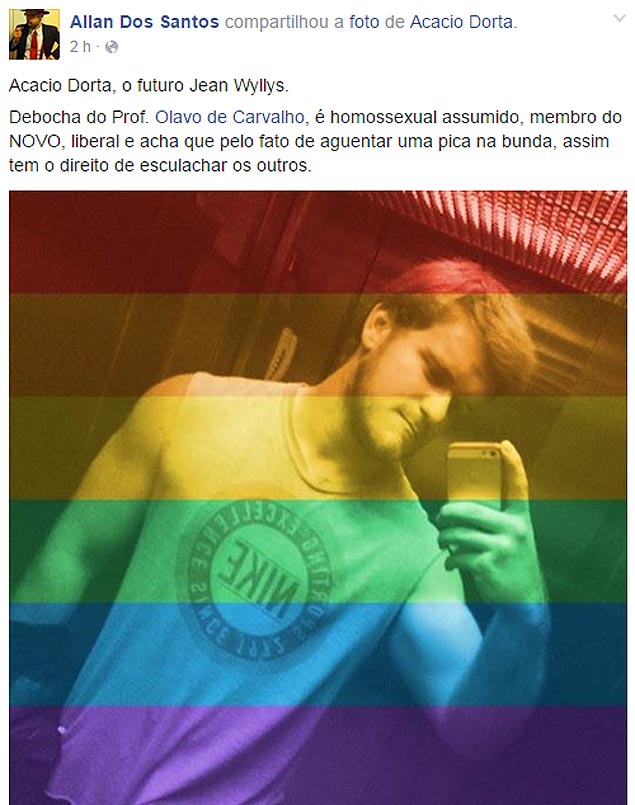 Fanboy de Olavo de Carvalho chora para que parem de ridicularizar o ídolo  (circa 2019, colorized) : r/brasil