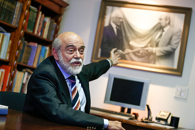 Marcello Lavenère, autor do pedido de impeachment de Collor, em seu escritório em Brasília