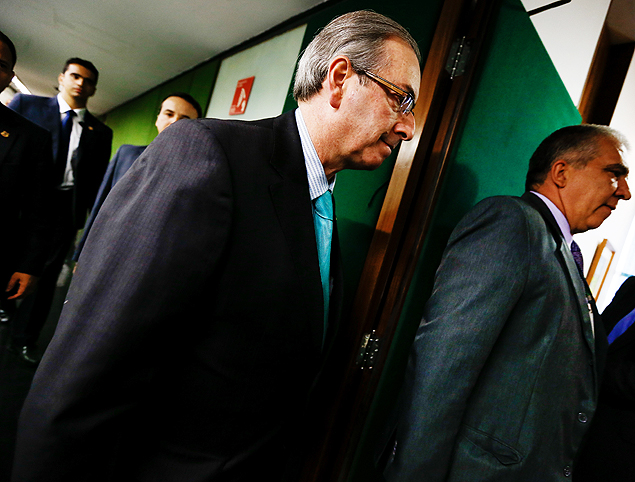 O presidente da Câmara, Eduardo Cunha (PMDB-RJ), na tarde desta segunda (19)
