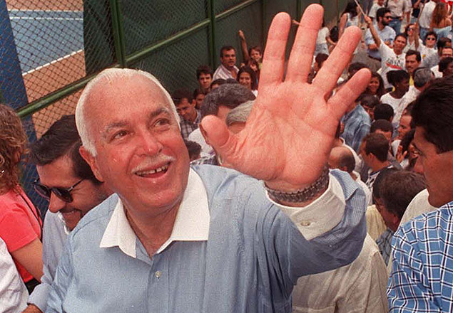O ento senador baiano Antonio Carlos Magalhes em foto de arquivo
