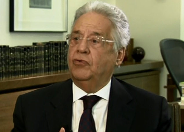 Fernando Henrique Cardoso, em entrevista à GloboNews