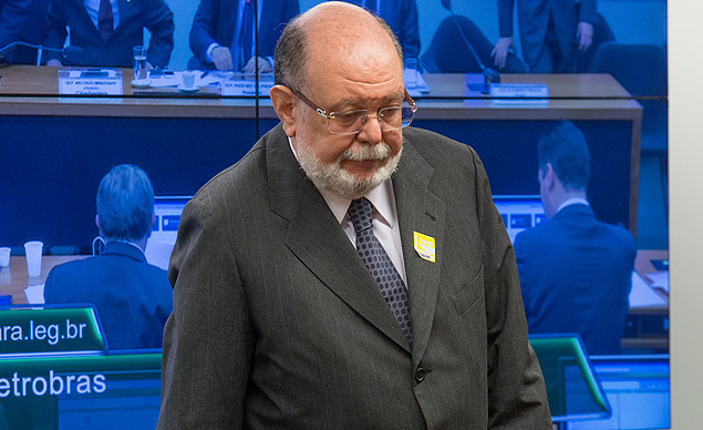 O presidente da OAS, José Aldemário Pinheiro Filho, Léo Pinheiro, em depoimento a CPI da Petrobras