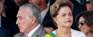 Michel Temer e Dilma Rousseff em Braslia