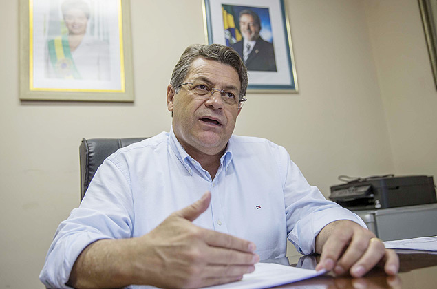 O presidente do PT paulista, Emdio de Souza 