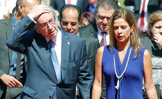 O deputado Eduardo Cunha (PMDB-RJ) e sua mulher, a jornalista Cláudia Cruz