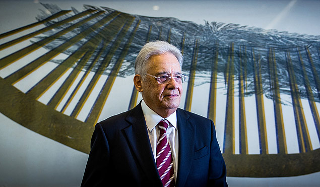 O ex-presidente na Fundao Instituto Fernando Henrique Cardoso, que fica em So Paulo