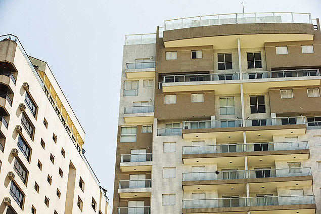 Fachada do edifício Solaris, no Gaurujá (SP)