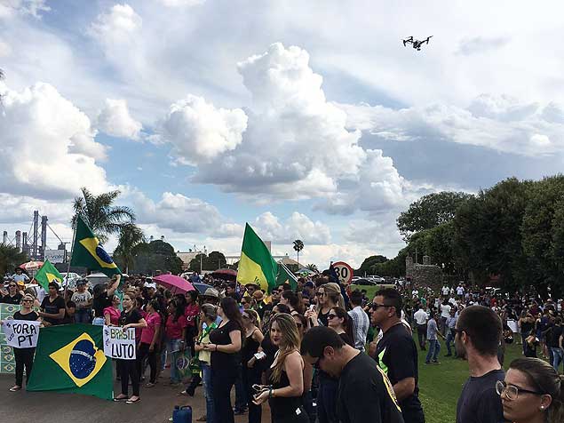 Protesto em Sorriso, no Mato Grosso