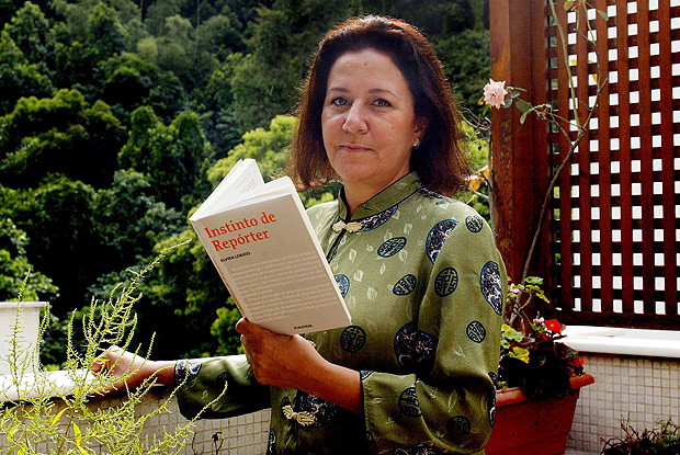A jornalista Elvira Lobato, ex-reprter especial da Folha,  poca do lanamento do livro "Instinto de Reprter" 