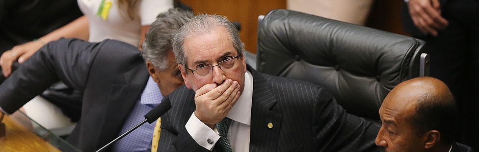 BRASLIA, DF, BRASIL, 17.04.2016. Deputado Eduardo Cunha preside a sesso da Cmara dos Deptuados para votar o pedido de Impeachment da presidente Dilma Rousseff. (FOTO Alan Marques/ Folhapress) PODER