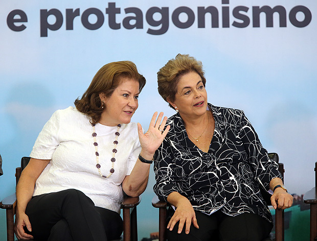 Presidente afastada Dilma Rousseff e ex-presidente da Caixa Miriam Belchior