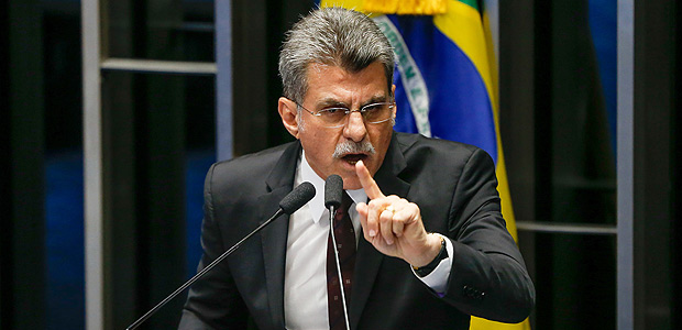 O senador Romero Jucá (PMDB-RR), presidente nacional do PMDB