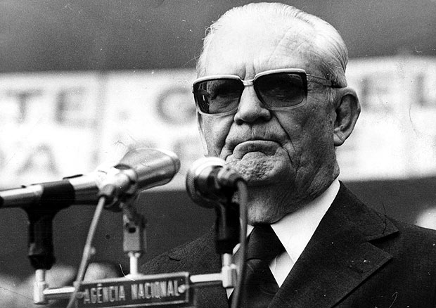 ORG XMIT: 154101_0.tif O general Ernesto Geisel, presidente. (Campinas, SP, 01.10.1976. Foto da Folhapress) 