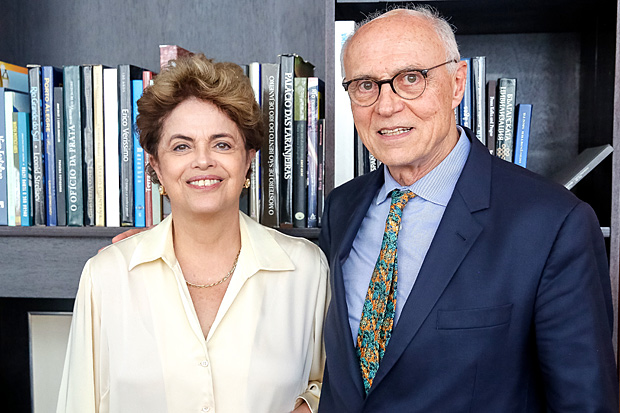 Presidente Dilma Rousseff recebe o ex-senador Eduardo Suplicy no Palcio da Alvorada
