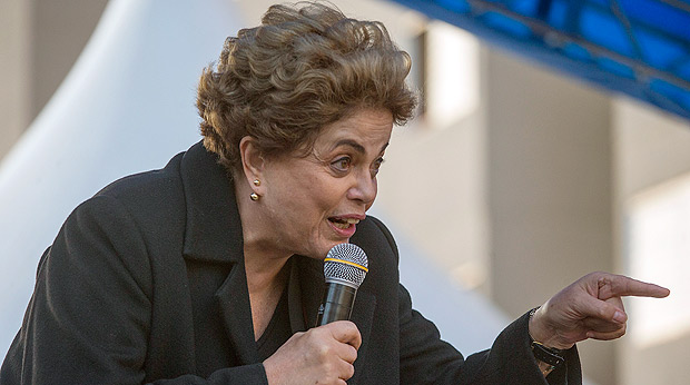 A presidente afastada Dilma Roussef