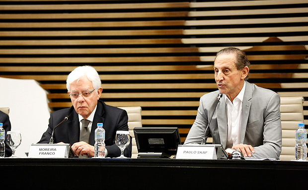 O ministro Moreira Franco (PPI) se rene com o presidente da Fiesp, Paulo Skaf, e com empresrios