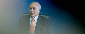 O presidente interino Michel Temer, durante solenidade de posse do defensor público-geral federal – Pedro Ladeira/Folhapress