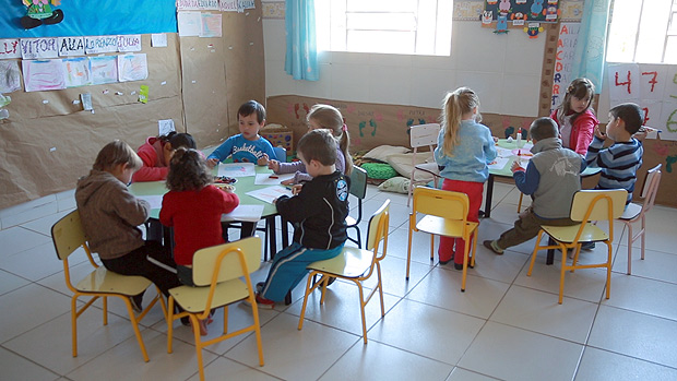 Escola em Jari, no RS, único Estado das regiões Sul e Sudeste onde predominam cidades ineficientes