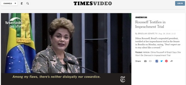 Jornais internacionais falam sobre o caso de Dilma