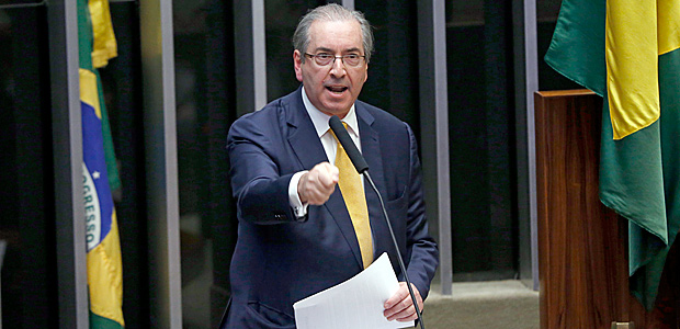 BRASILIA, DF, BRASIL, 12-09-2016, 21h00: O deputado Eduardo Cunha, se defende em sessao na Camara dos Deputados, que vai decidir se o seu mandato sera cassado. (Foto: Pedro Ladeira/Folhapress, PODER)
