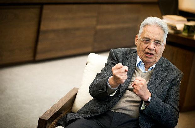 O ex-presidente Fernando Henrique Cardoso em entrevista  Folha
