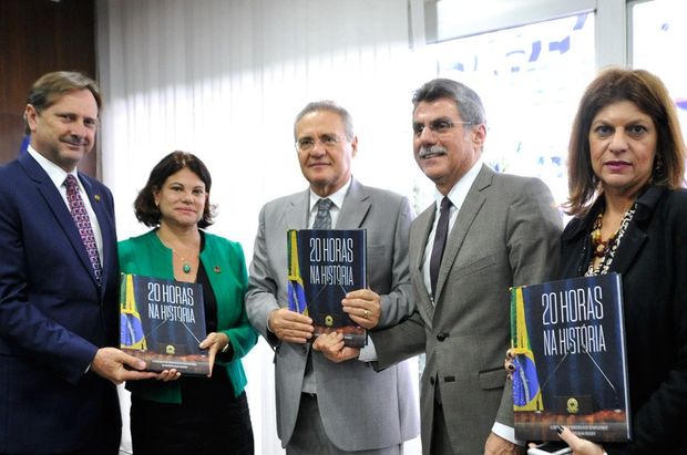 Lanamento do livro do presidente do Senado Renan Calheiros sobre o impeachment