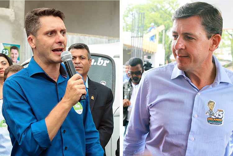 Os candidatos em So Bernardo do Campo, na Grande So Paulo, Alex Manente (PPS) e Orlando Morando (PSDB)