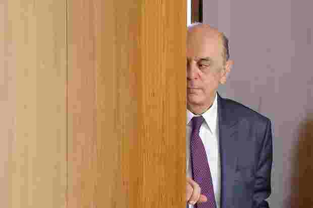 O ministro das Relações Exteriores, José Serra, que foi citado em delação da Odebrecht