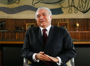 O presidente Michel Temer durante entrevista ao 'Roda Viva' – Beto Barata/Presidência da República O presidente Michel Temer durante entrevista ao 'Roda Viva' – Beto Barata/Presidência da República