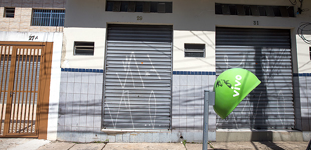 Fachada da grfica VTPB, em So Paulo, visitada em diligncia da PF nesta tera-feira